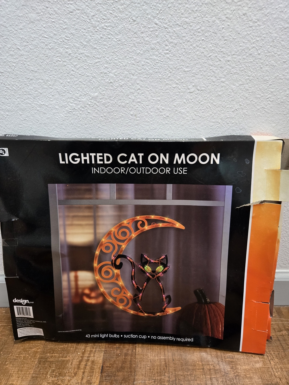 Cat on Moon - Impact Innovations Halloween Lighted Ornamental Silhouette 14x17
